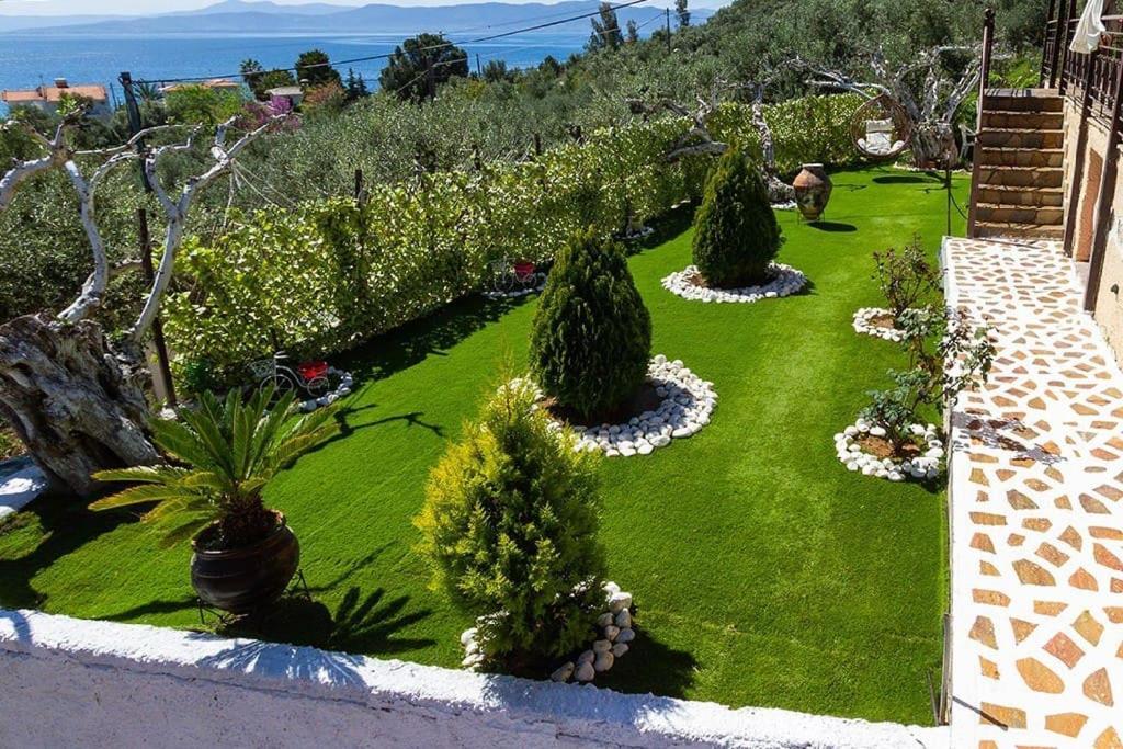 Cozy House With Amazing View! Appartement Loutra Edipsou  Buitenkant foto
