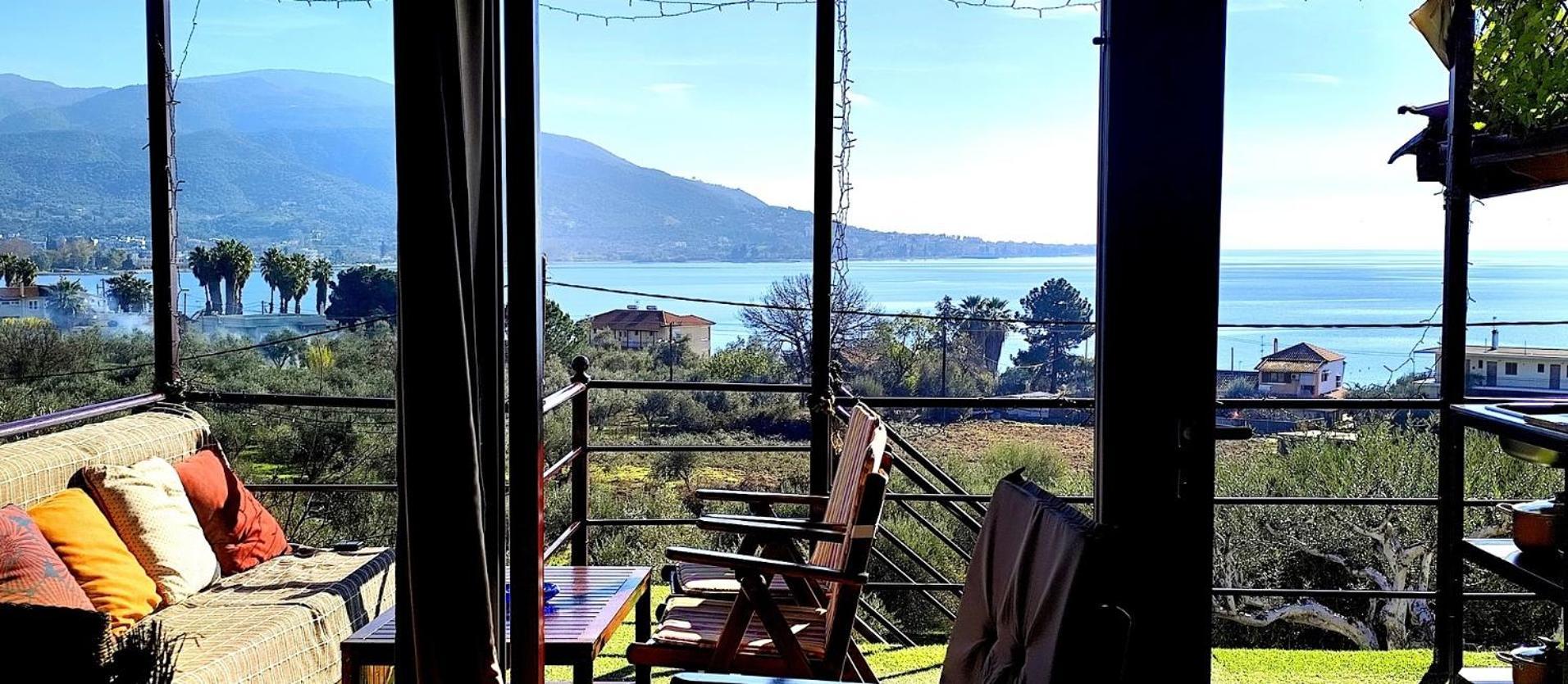 Cozy House With Amazing View! Appartement Loutra Edipsou  Buitenkant foto